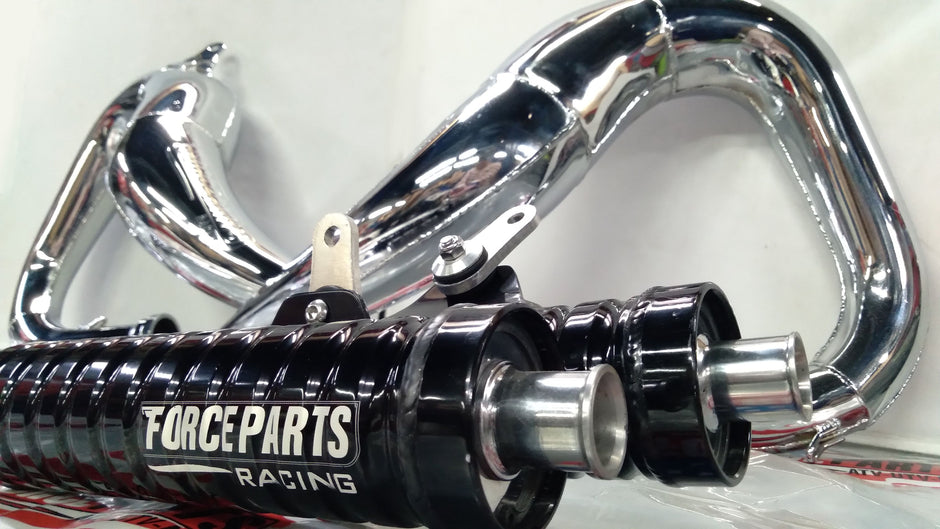 Exhaust System for Yamaha Banshee 350 Anodized Style