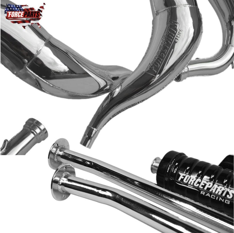 Exhaust System for Yamaha Banshee 350 Anodized Style