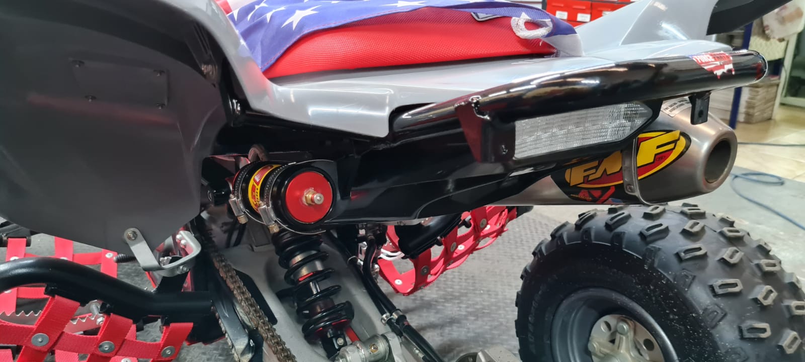 REAR GRAB BAR NUMBER PLATE MOUNTS BAR RAPTOR700