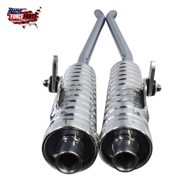 SET SILENCERS CHROME/PULISH STYLE BANSHEE 350