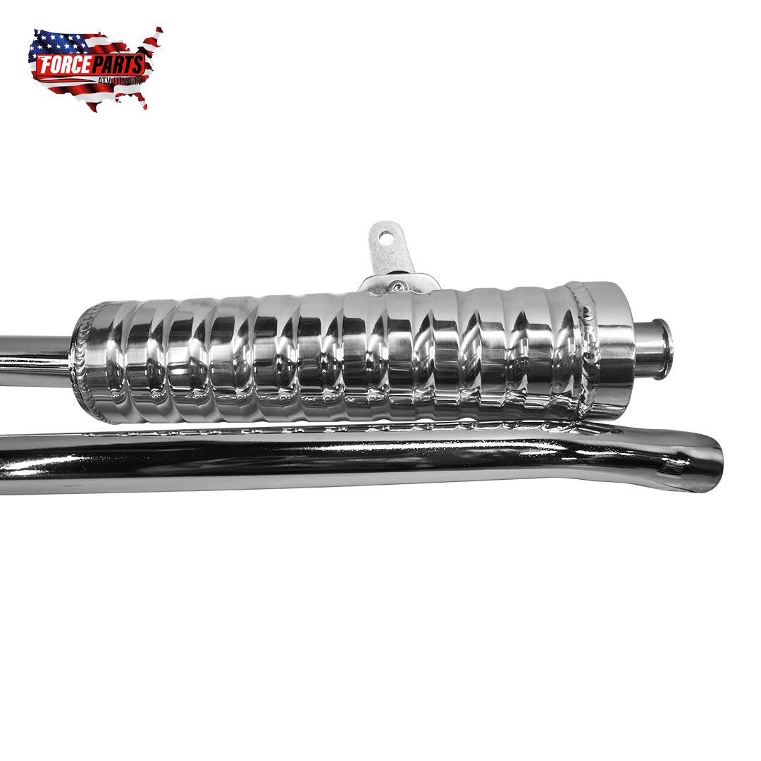 SET SILENCERS CHROME/PULISH STYLE BANSHEE 350